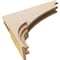 Ekena Millwork 4"W x 4"D x 8"H Wide Rockford Rough Cedar Woodgrain TimberThane Corbel, Primed Tan CORUR04X04X08ROCRCPR - alternate 5